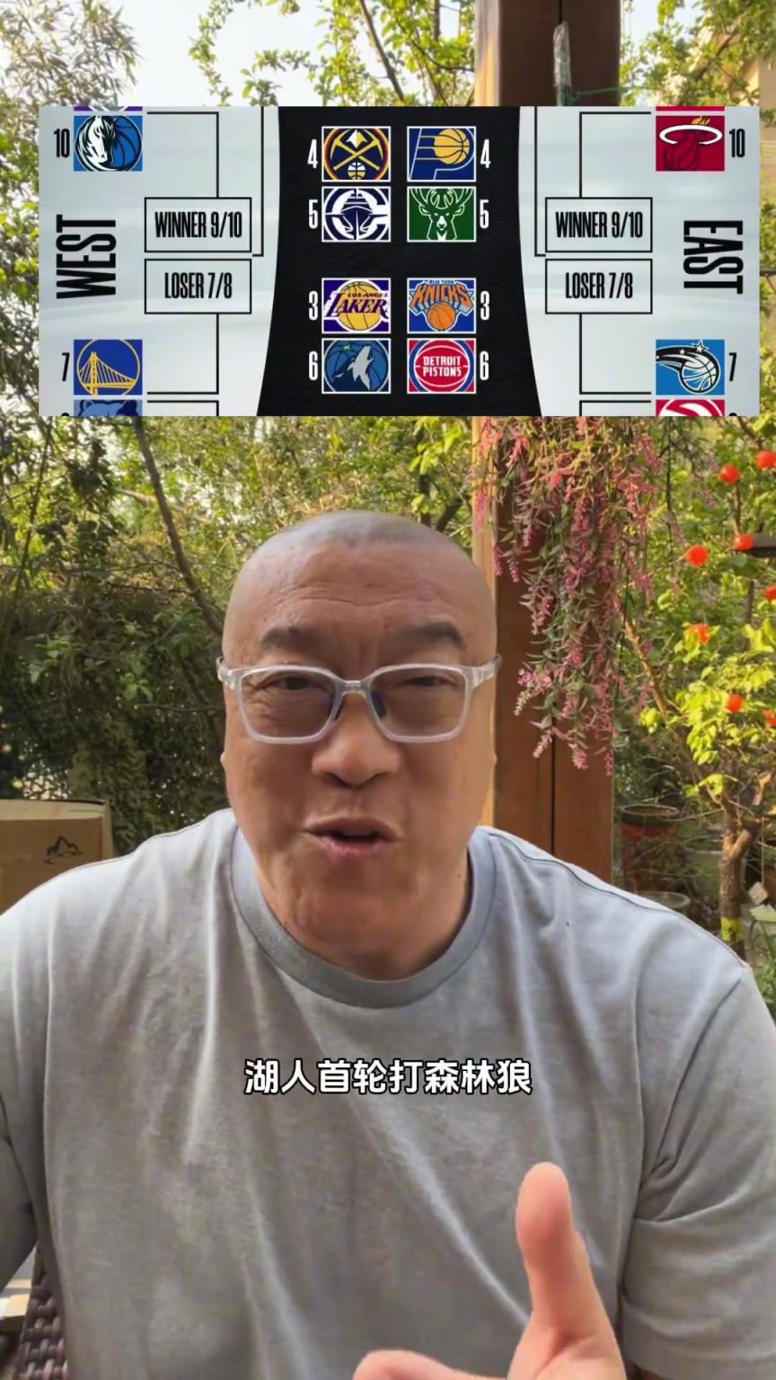 湖人打森林狼！馬健：只要東契奇像上賽季打戈貝爾那樣就行