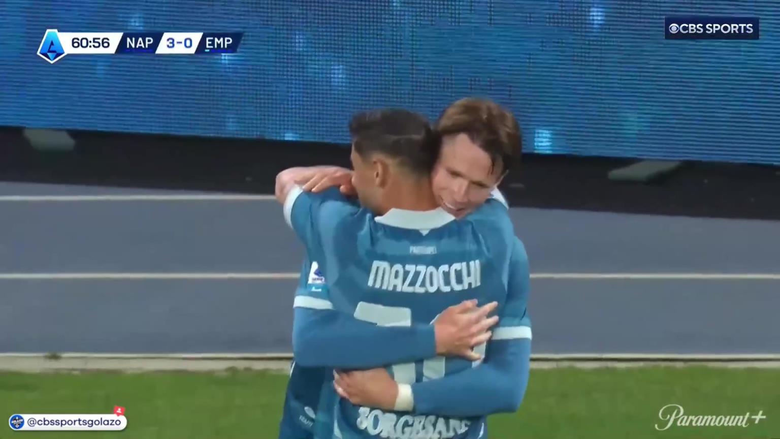 無(wú)敵雙響炮！麥克托米奈甩頭破門梅開二度！盧卡庫(kù)傳中送助攻！